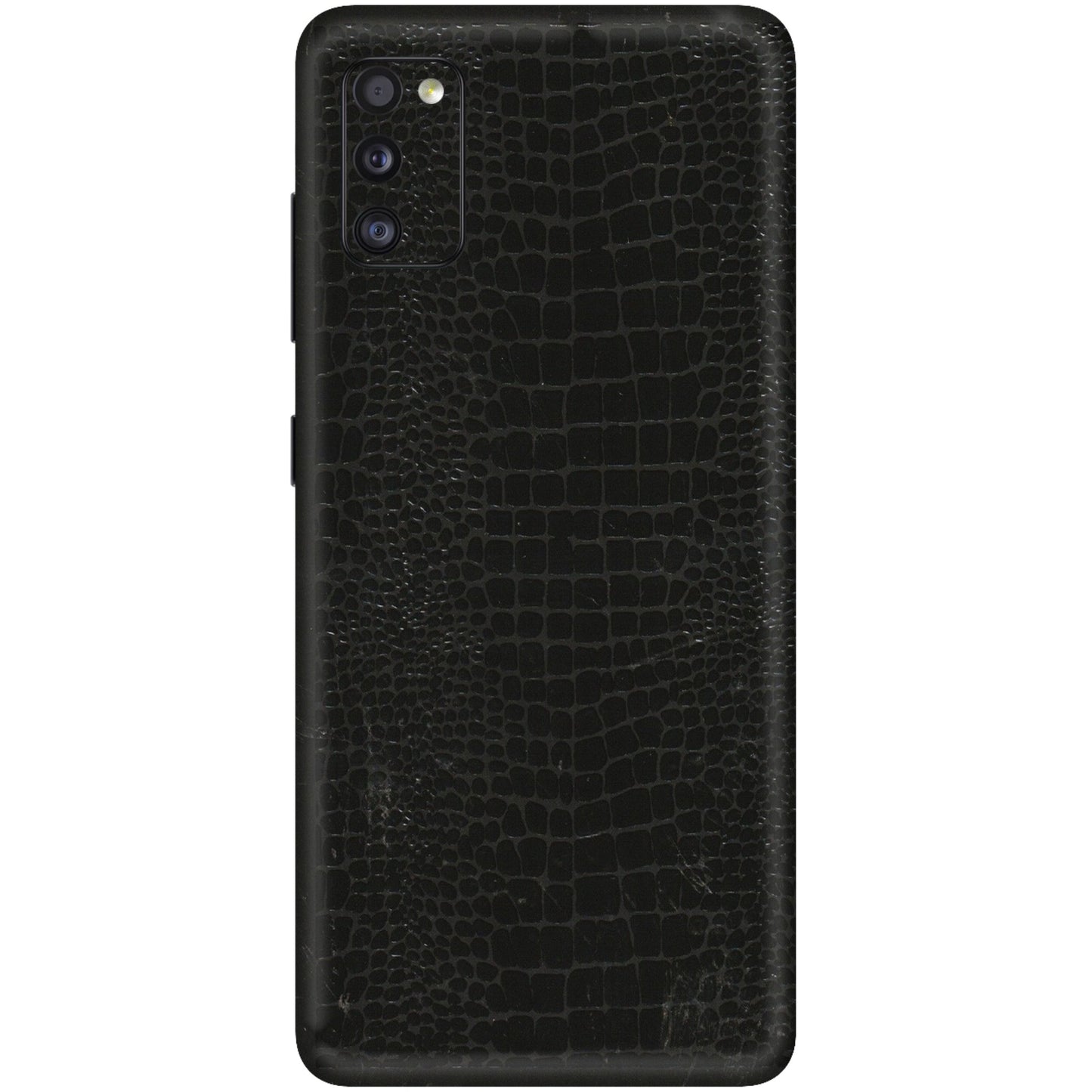 Samsung A/S Series Phone Skins (All Models) - Snake Leather Black - 3D Embossed Finish (L-107) Samsung Galaxy A41