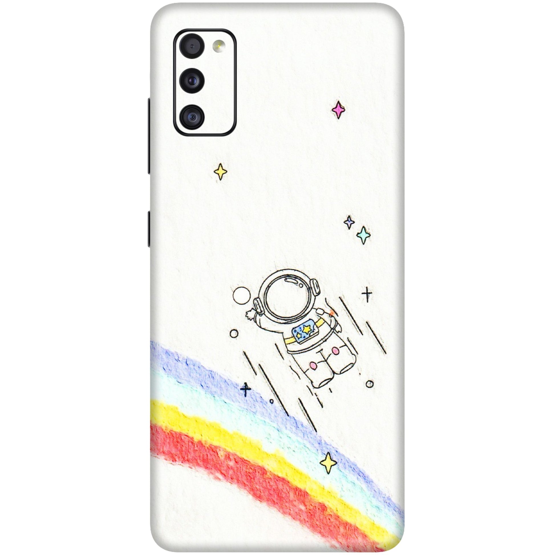 Samsung A/S Series Phone Skins (All Models) - Milkyway Astronaut - 3D Embossed Finish (L-110) Samsung Galaxy A41