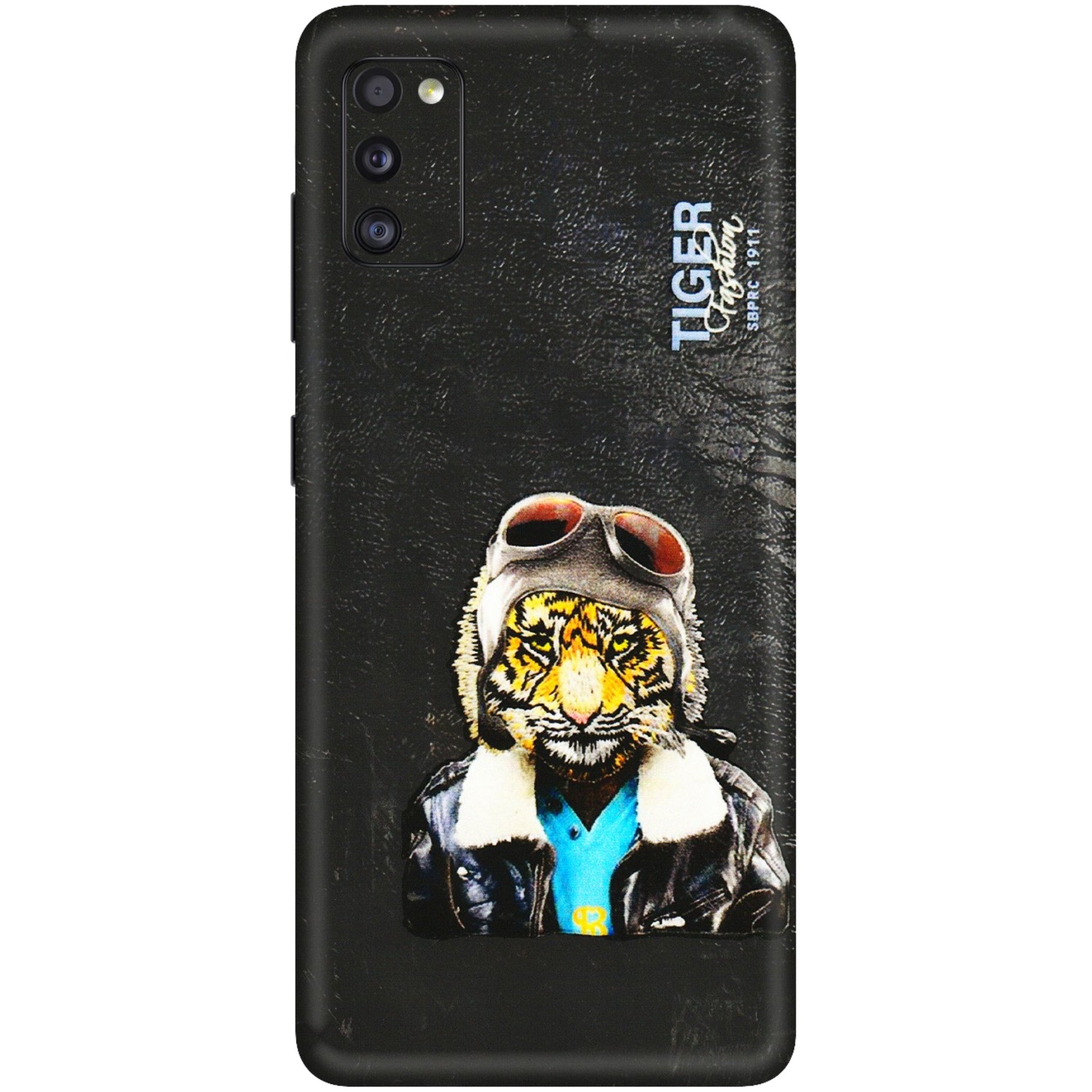 Samsung A/S Series Phone Skins (All Models) - Rider Tiger - 3D Embossed Finish (L-113) Samsung Galaxy A41