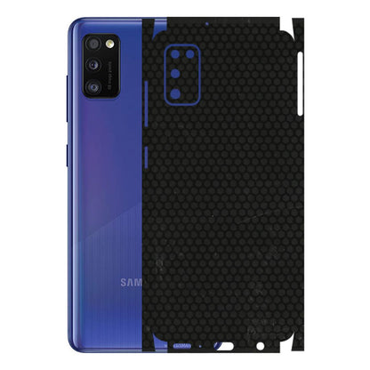 Samsung A/S Series Phone Skins (All Models) - Black honeycomb - 3D Embossed Finish (L-114) Samsung Galaxy A41