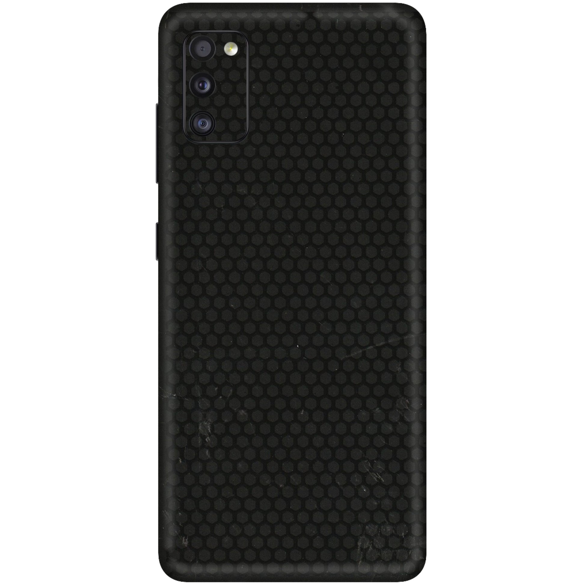 Samsung A/S Series Phone Skins (All Models) - Black honeycomb - 3D Embossed Finish (L-114) Samsung Galaxy A41