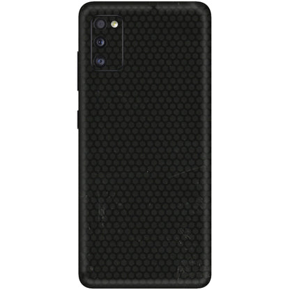 Samsung A/S Series Phone Skins (All Models) - Black honeycomb - 3D Embossed Finish (L-114) Samsung Galaxy A41