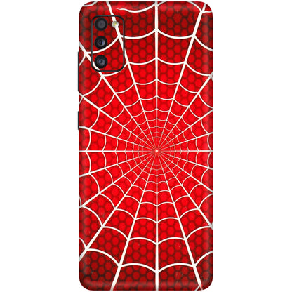 Samsung A/S Series Phone Skins (All Models) - Classic Spidey Web - 3D Embossed Finish (L-115) Samsung Galaxy A41