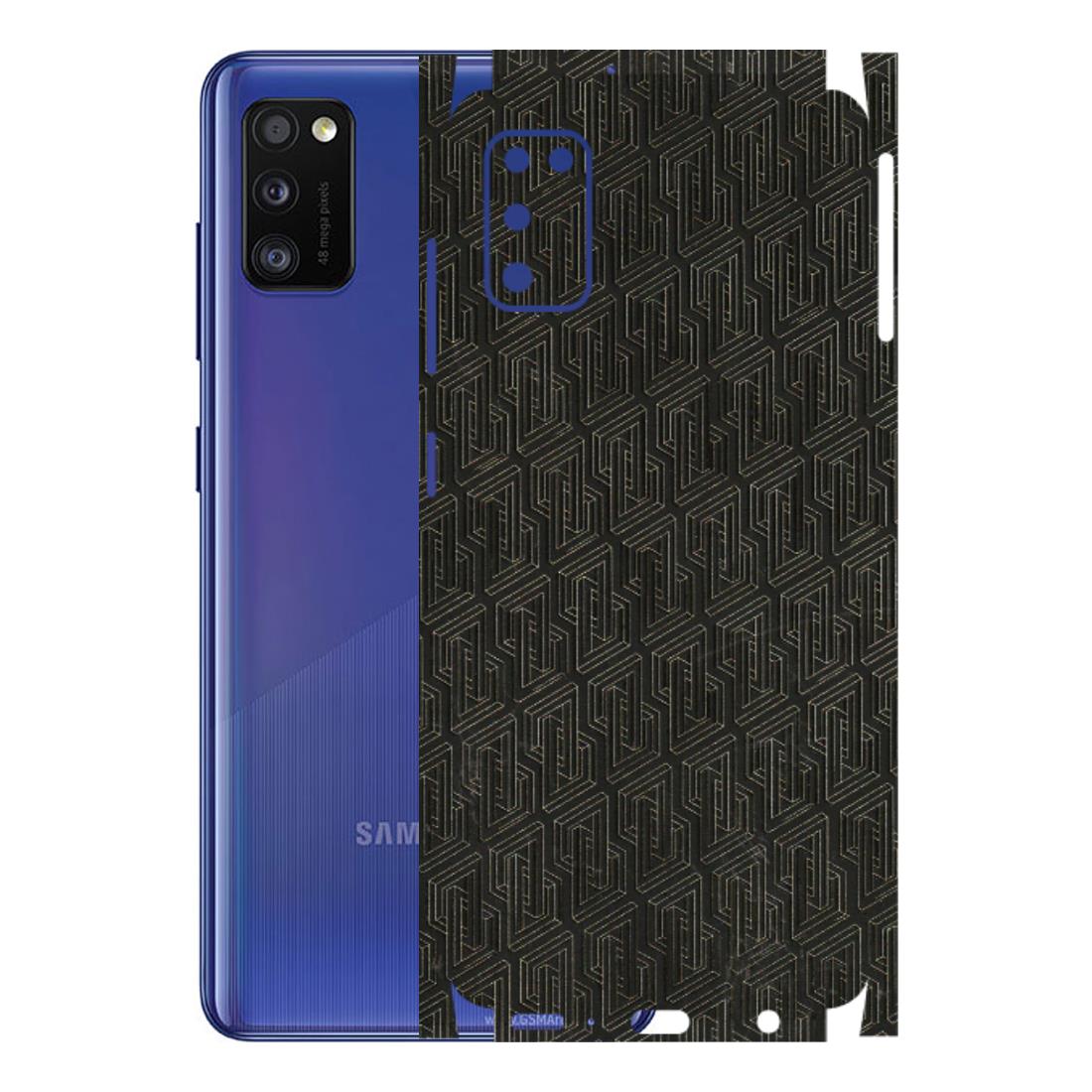 Samsung A/S Series Phone Skins (All Models) - Black Abstract Pattern - 3D Embossed Finish (L-117) Samsung Galaxy A41
