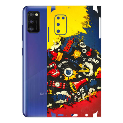 Samsung A/S Series Phone Skins (All Models) - Pacific Doodle Art - 3D Embossed Finish (L-120) Samsung Galaxy A41