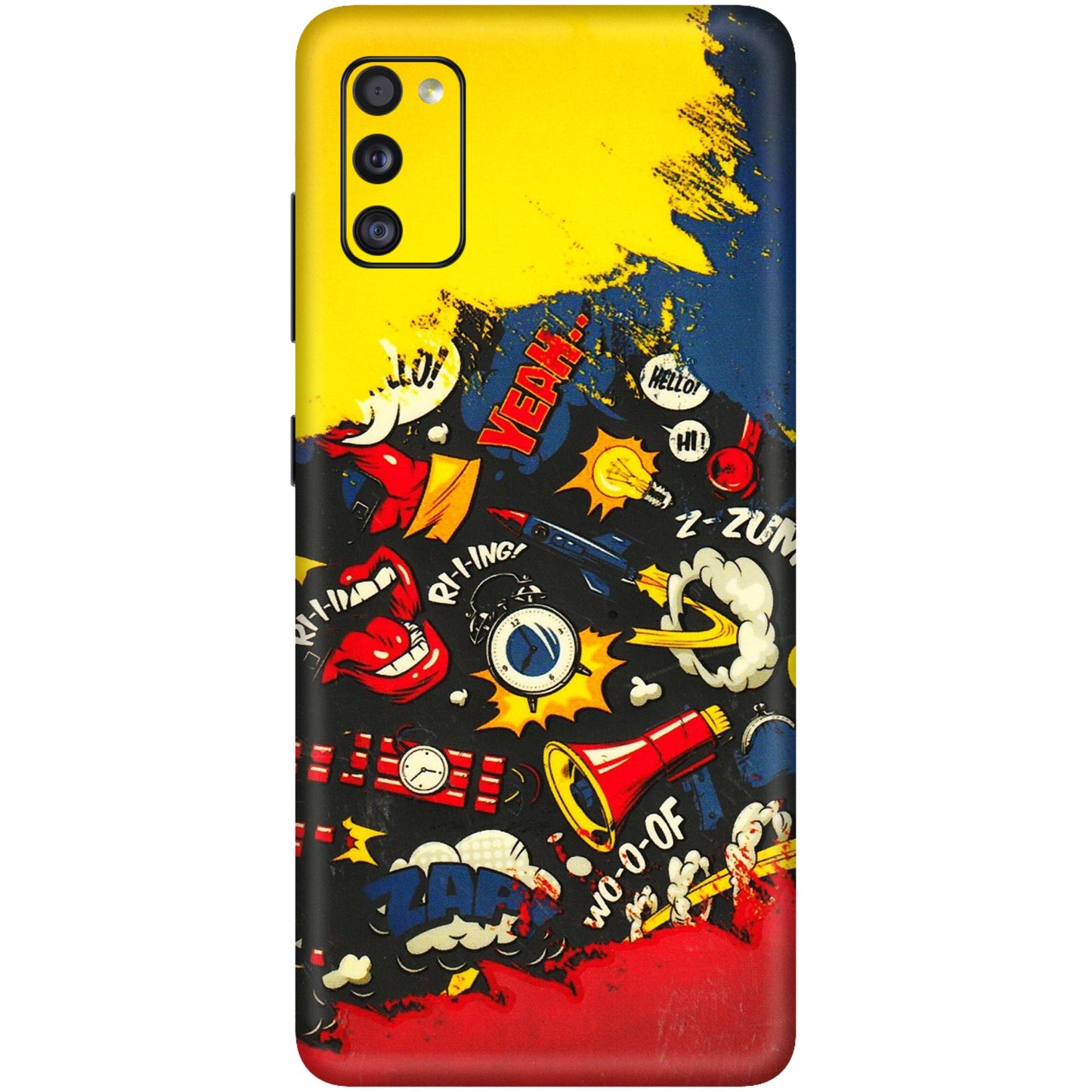 Samsung A/S Series Phone Skins (All Models) - Pacific Doodle Art - 3D Embossed Finish (L-120) Samsung Galaxy A41