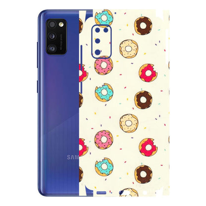 Samsung A/S Series Phone Skins (All Models) - Mini Donuts Doodle Art - 3D Embossed Finish (L-122) Samsung Galaxy A41