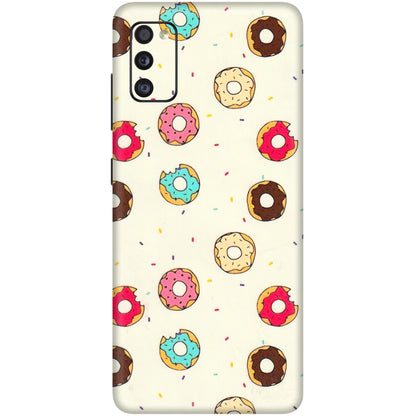 Samsung A/S Series Phone Skins (All Models) - Mini Donuts Doodle Art - 3D Embossed Finish (L-122) Samsung Galaxy A41