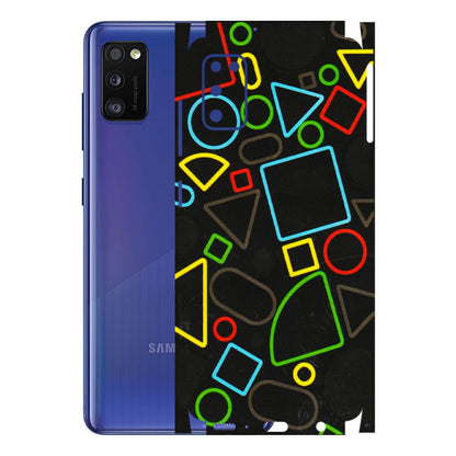 Samsung A/S Series Phone Skins (All Models) - Black Shapes - 3D Embossed Finish (L-131) Samsung Galaxy A41