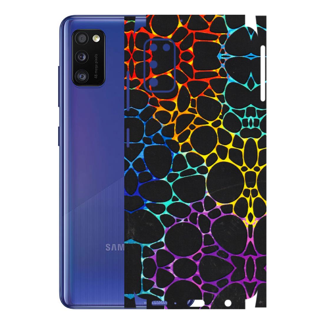Samsung A/S Series Phone Skins (All Models) - Abstract Art MultiColour - 3D Embossed Finish (L-133) Samsung Galaxy A41