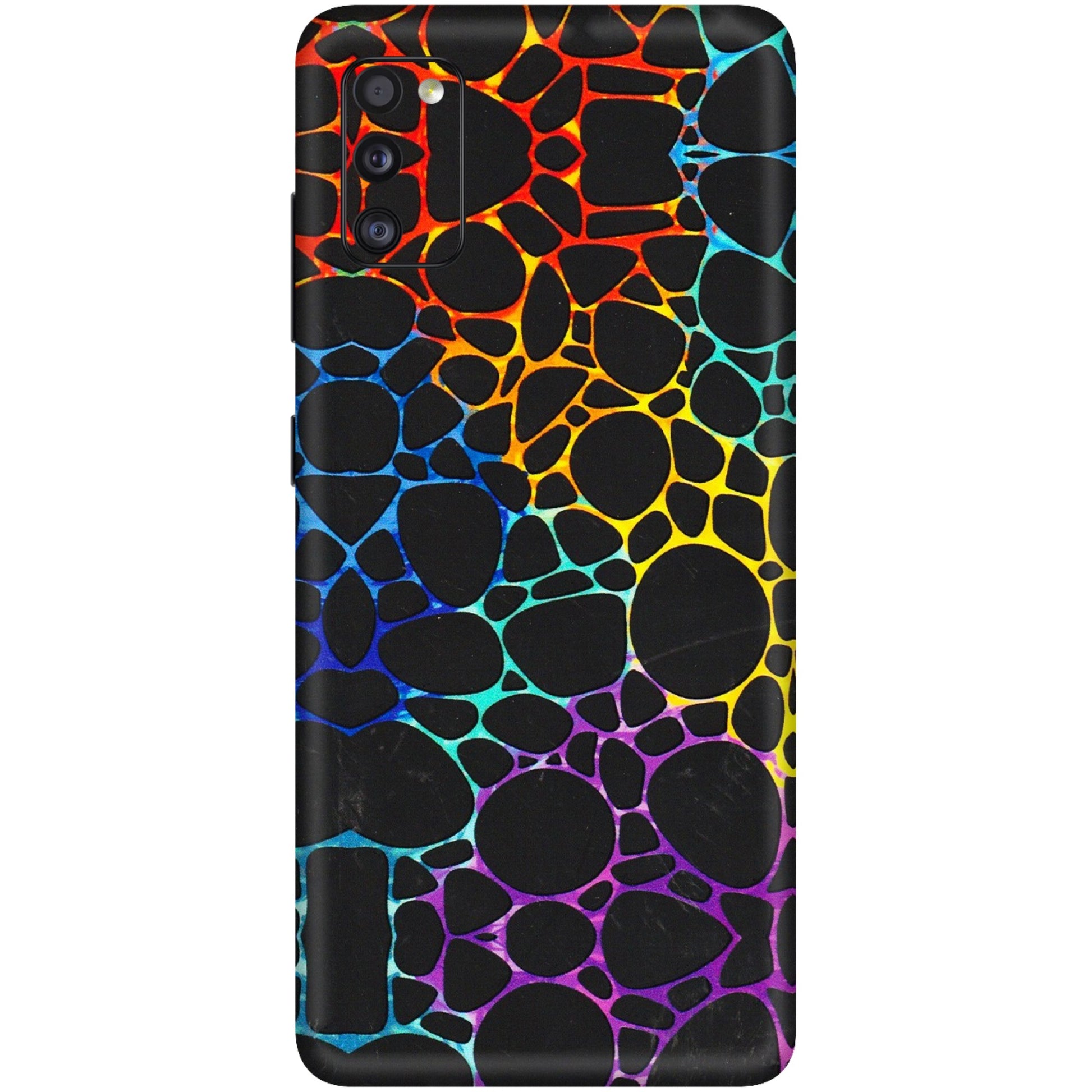 Samsung A/S Series Phone Skins (All Models) - Abstract Art MultiColour - 3D Embossed Finish (L-133) Samsung Galaxy A41