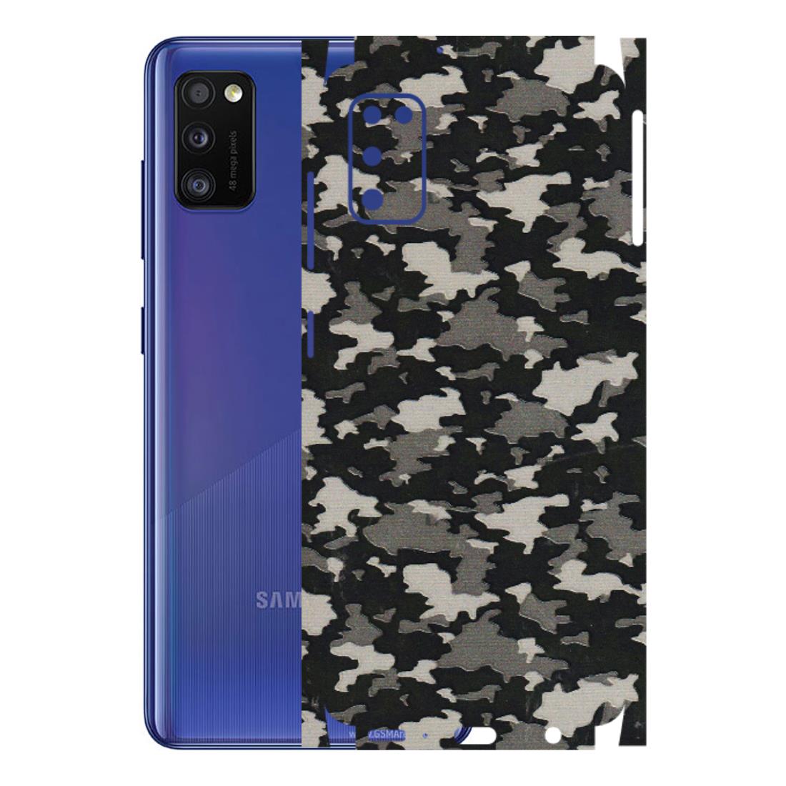 Samsung A/S Series Phone Skins (All Models) - Black/Grey Camoflaunge - 3D Embossed Finish (L-142) Samsung Galaxy A41