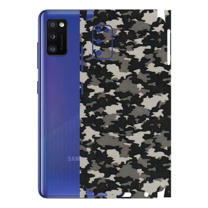 Samsung A/S Series Phone Skins (All Models) - Black/Grey Camoflaunge - 3D Embossed Finish (L-142) Samsung Galaxy A41