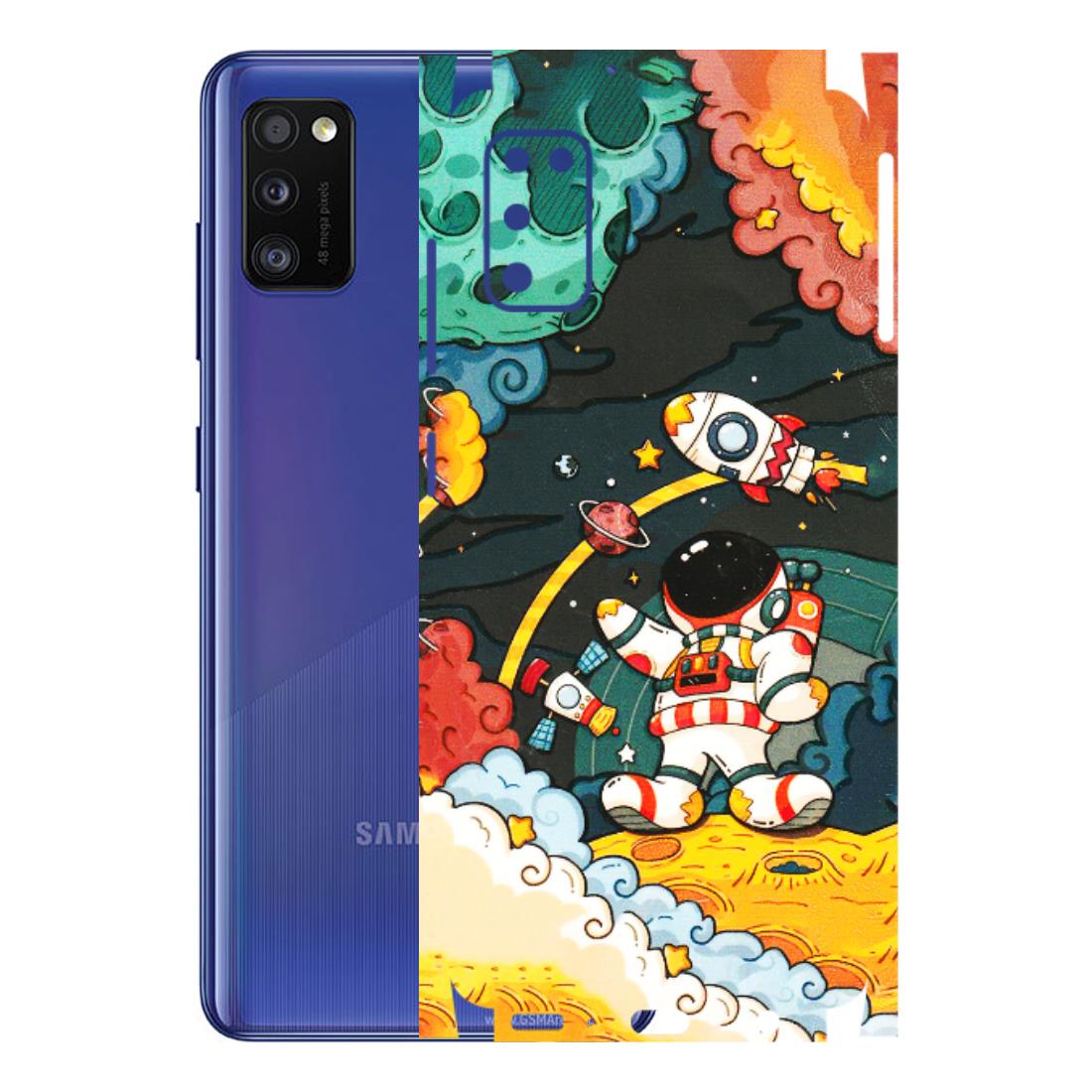 Samsung A/S Series Phone Skins (All Models) - Astronauts & Spaceship - 3D Embossed Finish (L-145) Samsung Galaxy A41