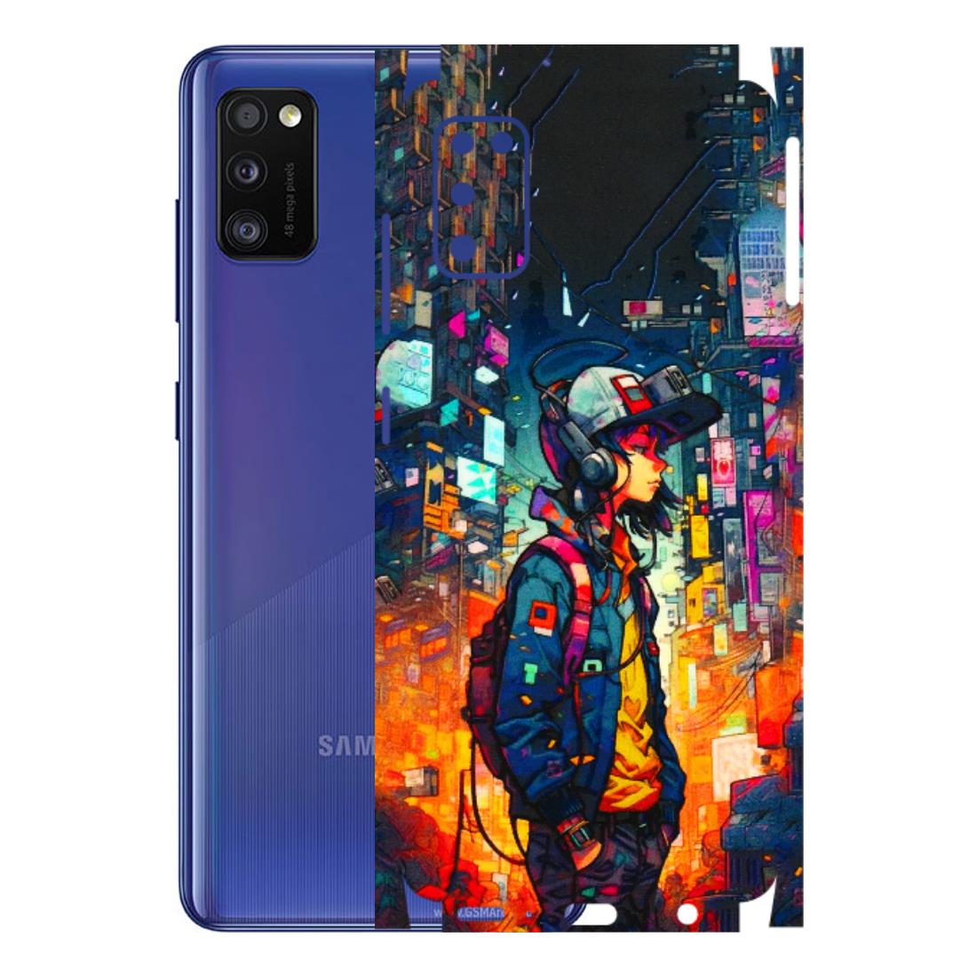 Samsung A/S Series Phone Skins (All Models) - Street Anime Guy - 3D Embossed Finish (L-158) Samsung Galaxy A41