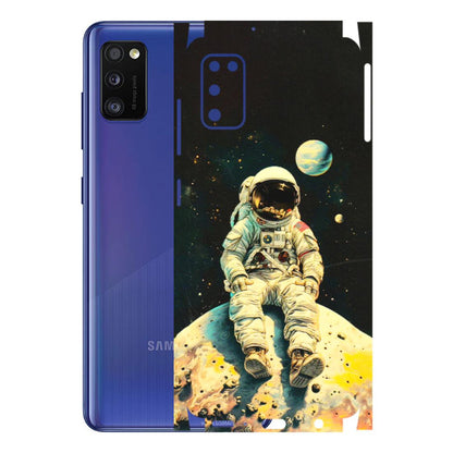 Samsung A/S Series Phone Skins (All Models) - Astronaut in Space - 3D Embossed Finish (L-16) Samsung Galaxy A41
