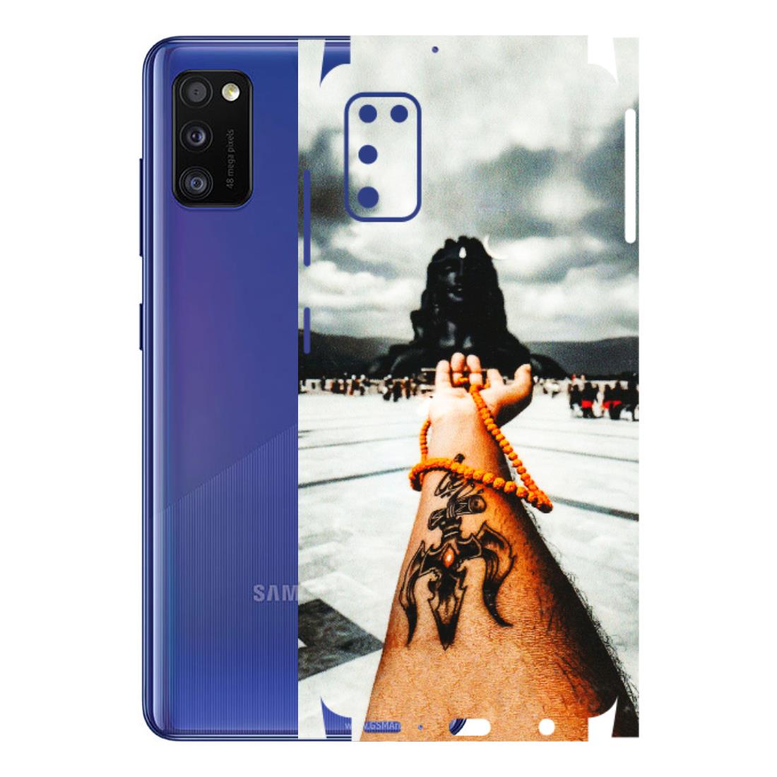 Samsung A/S Series Phone Skins (All Models) - Jai Adiyogi Mahakaal - 3D Embossed Finish (L-164) Samsung Galaxy A41