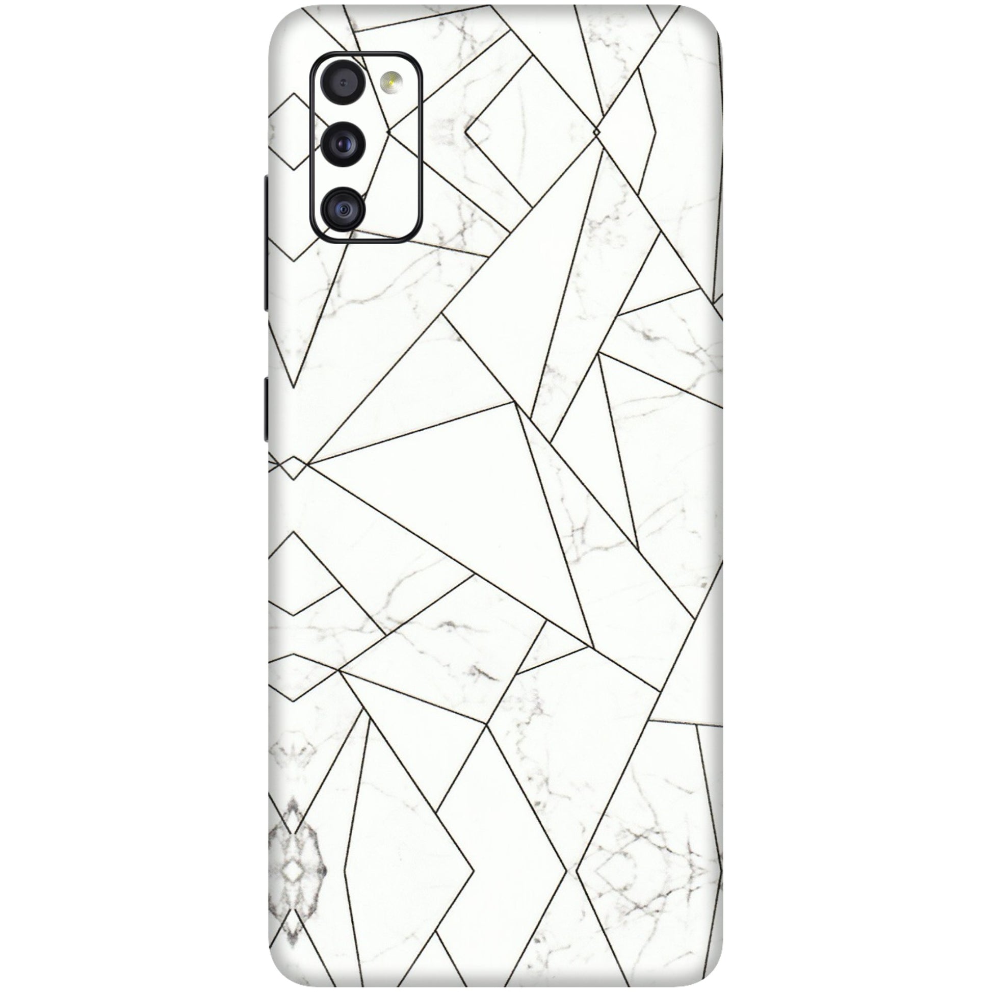 Samsung A/S Series Phone Skins (All Models) - Luxury White Marble Effect - 3D Embossed Finish (L-168) Samsung Galaxy A41