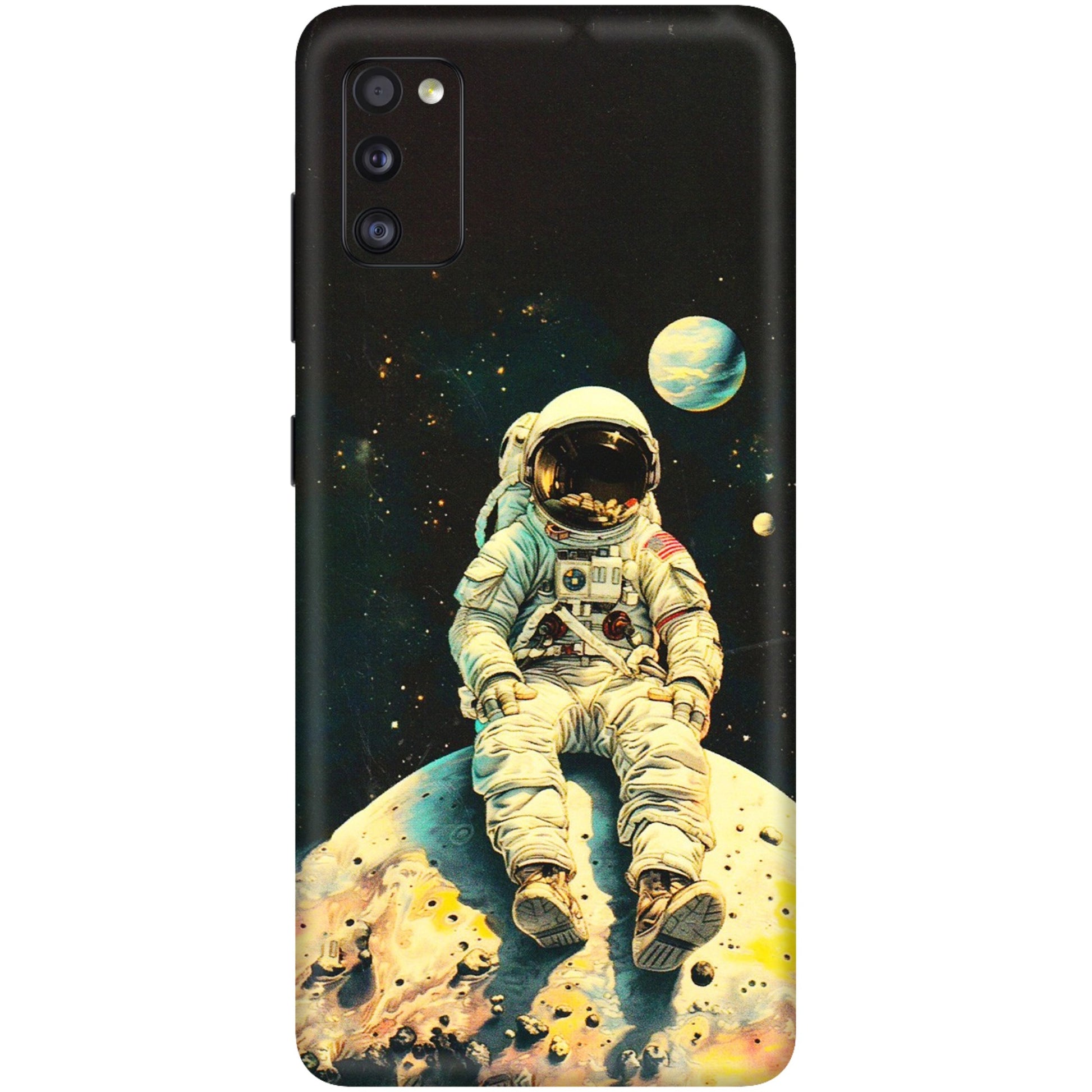 Samsung A/S Series Phone Skins (All Models) - Astronaut in Space - 3D Embossed Finish (L-16) Samsung Galaxy A41
