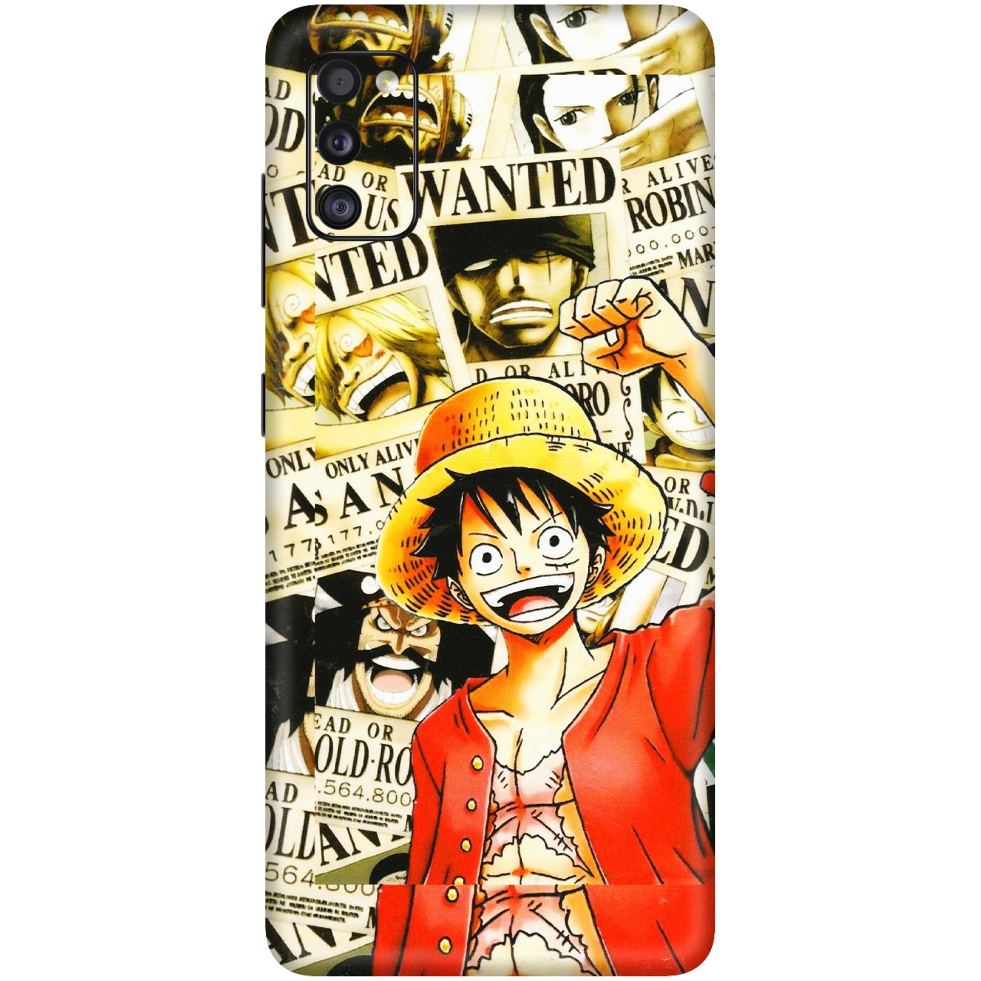 Samsung A/S Series Phone Skins (All Models) - Luffy Anime - 3D Embossed Finish (L-177) Samsung Galaxy A41