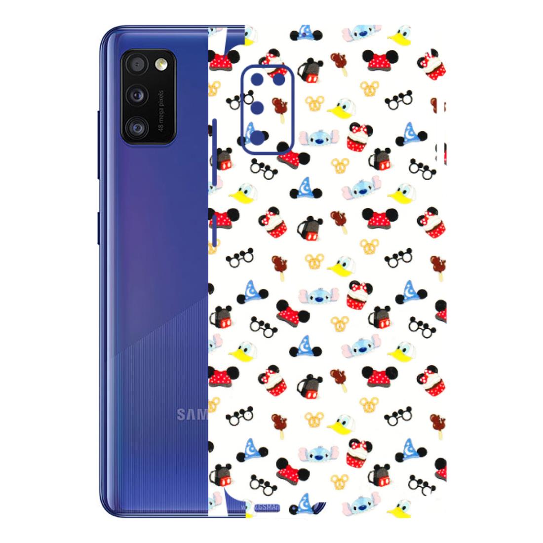 Samsung A/S Series Phone Skins (All Models) - Minnie Mouse & Donald Doodles s - 3D Embossed Finish (L-194) Samsung Galaxy A41