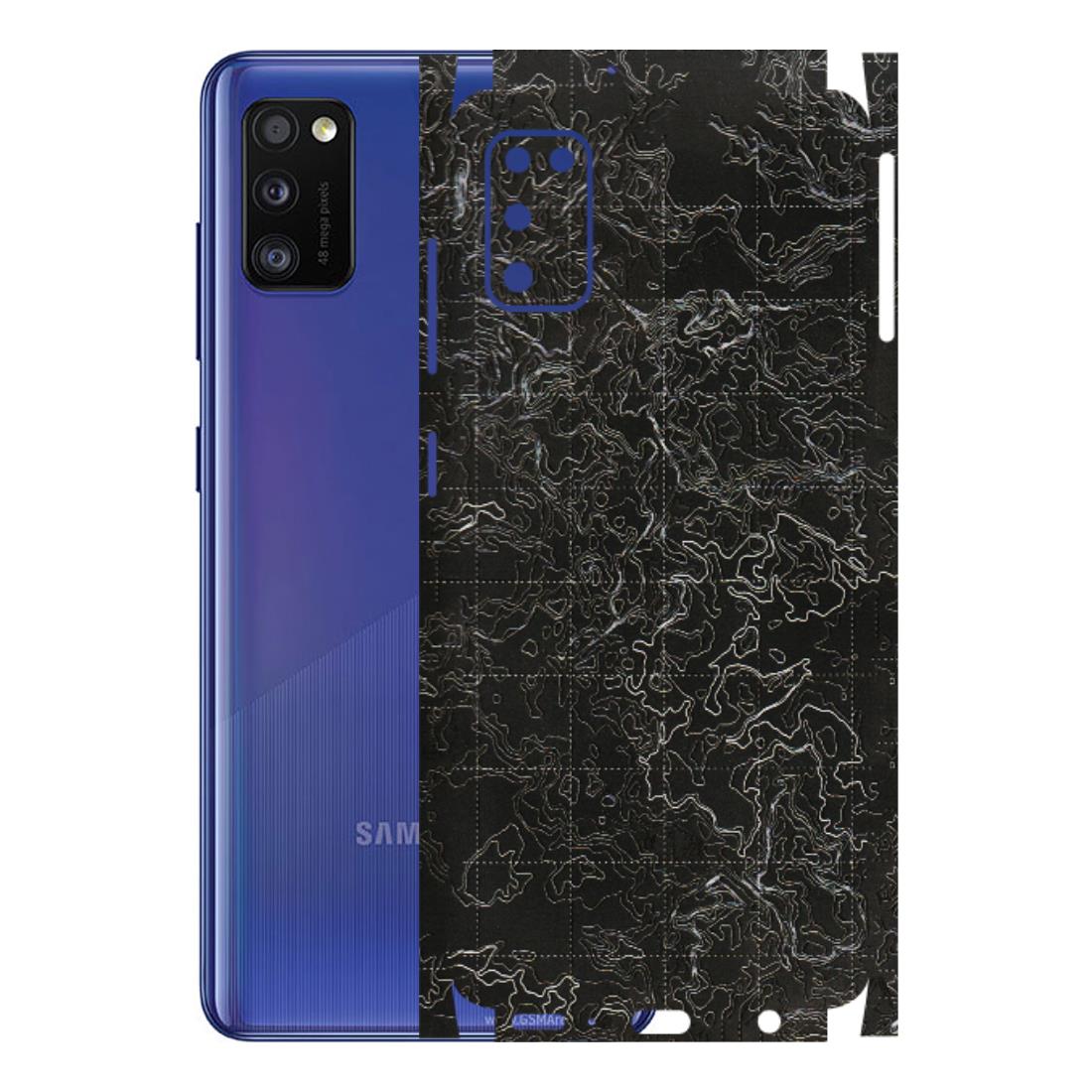 Samsung A/S Series Phone Skins (All Models) - Black map Texture - 3D Embossed Finish (L-201) Samsung Galaxy A41
