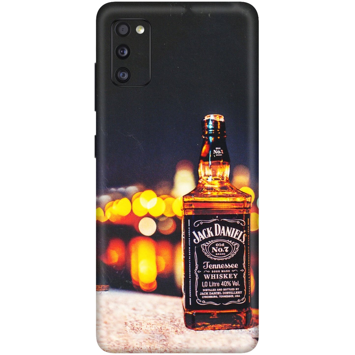 Samsung A/S Series Phone Skins (All Models) - JD Whiskey Bottle - 3D Embossed Finish (L-20) Samsung Galaxy A41