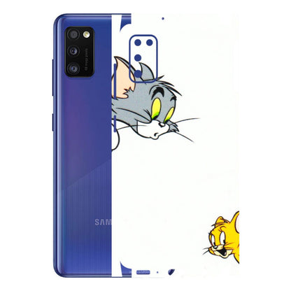 Samsung A/S Series Phone Skins (All Models) - Cute Tom And Jerry - 3D Embossed Finish (L-220) Samsung Galaxy A41