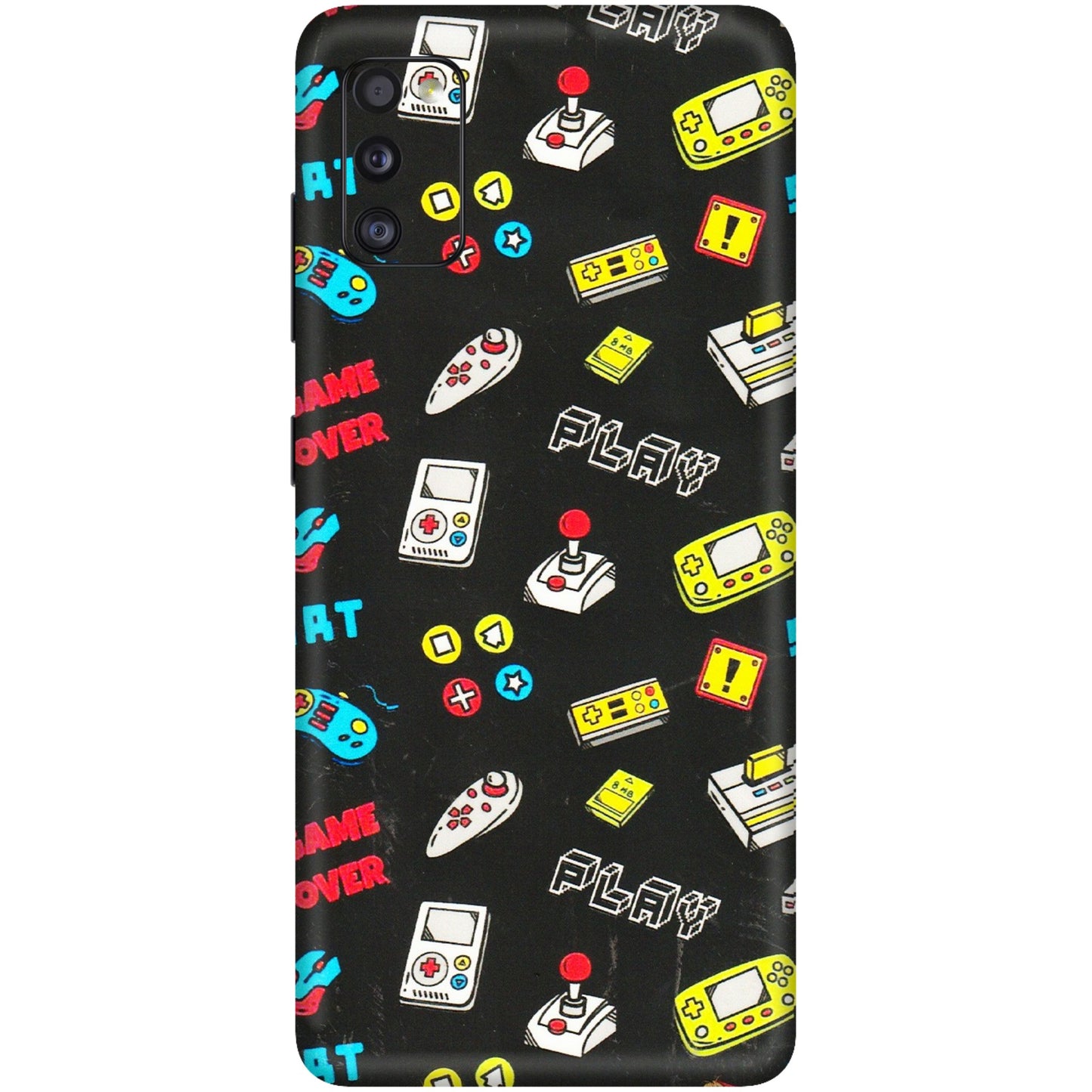 Samsung A/S Series Phone Skins (All Models) - Gaming Doodles - 3D Embossed Finish (L-224) Samsung Galaxy A41