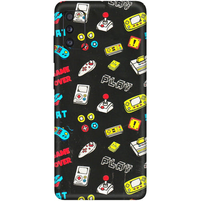 Samsung A/S Series Phone Skins (All Models) - Gaming Doodles - 3D Embossed Finish (L-224) Samsung Galaxy A41