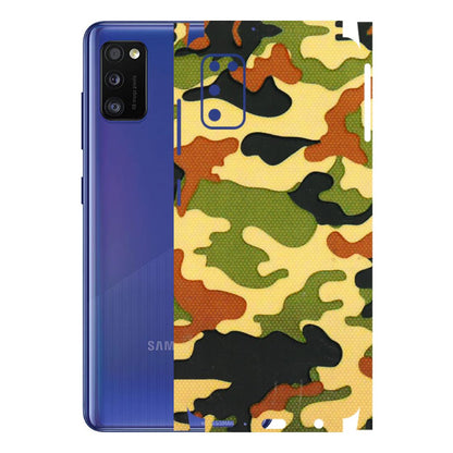 Samsung A/S Series Phone Skins (All Models) - Indian Military - 3D Embossed Finish (L-234) Samsung Galaxy A41