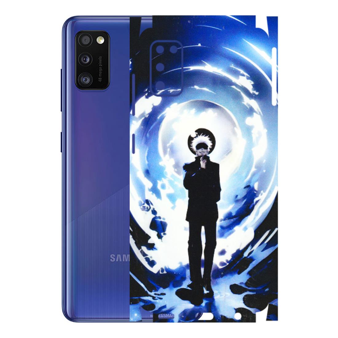 Samsung A/S Series Phone Skins (All Models) - Satoru Gojo Dark Blue - 3D Embossed Finish (L-235) Samsung Galaxy A41