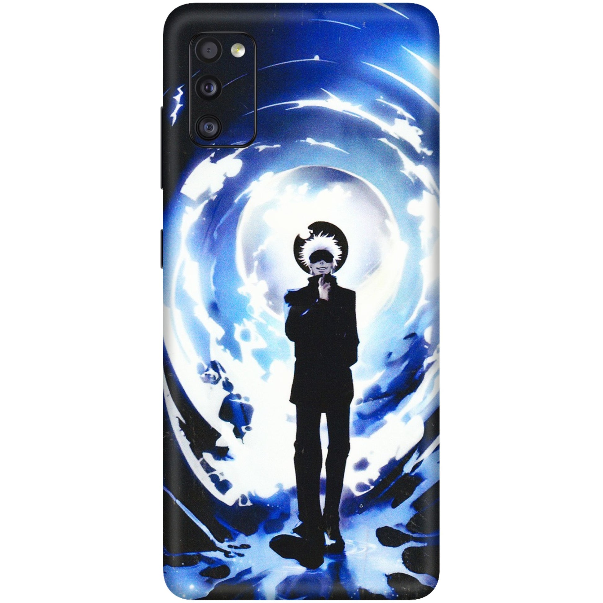 Samsung A/S Series Phone Skins (All Models) - Satoru Gojo Dark Blue - 3D Embossed Finish (L-235) Samsung Galaxy A41