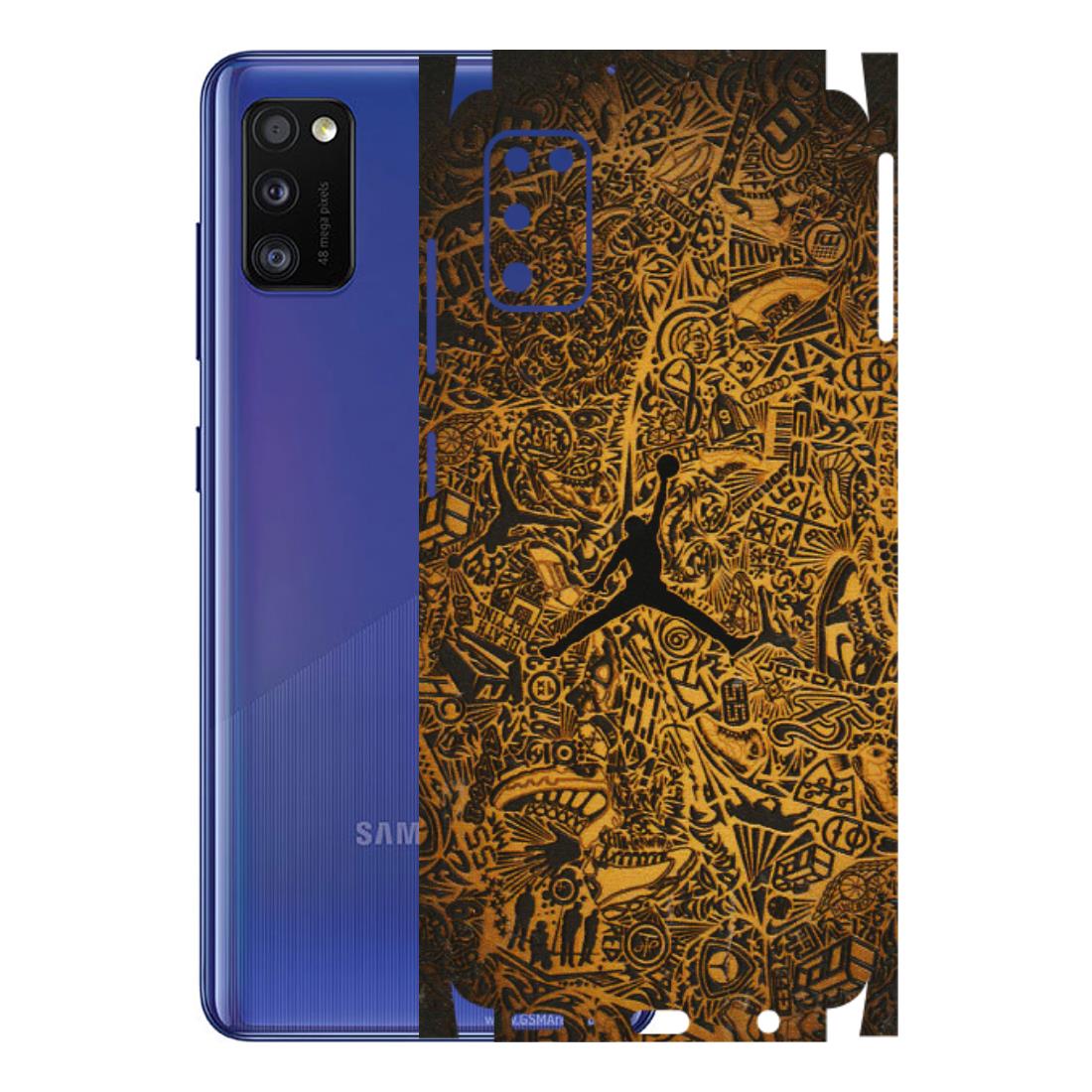 Samsung A/S Series Phone Skins (All Models) - Premium Gold Basketball Player - 3D Embossed Finish (L-236) Samsung Galaxy A41