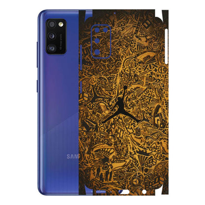 Samsung A/S Series Phone Skins (All Models) - Premium Gold Basketball Player - 3D Embossed Finish (L-236) Samsung Galaxy A41