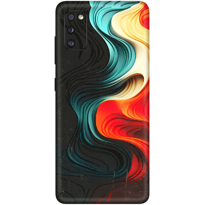 Samsung A/S Series Phone Skins (All Models) - The Silky Swirl - 3D Embossed Finish (L-240) Samsung Galaxy A41