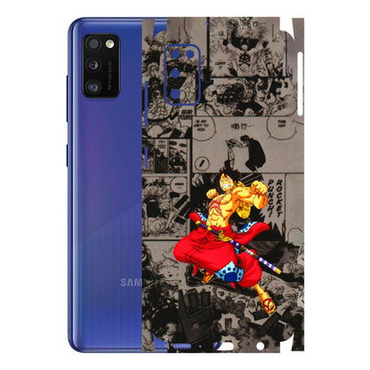 Samsung A/S Series Phone Skins (All Models) - One Piece Rocket Punch Manga - 3D Embossed Finish (L-25) Samsung Galaxy A41