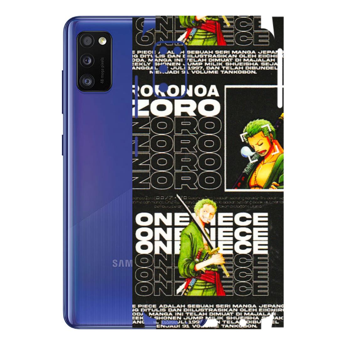 Samsung A/S Series Phone Skins (All Models) - One Piece Zoro - 3D Embossed Finish (L-250) Samsung Galaxy A41
