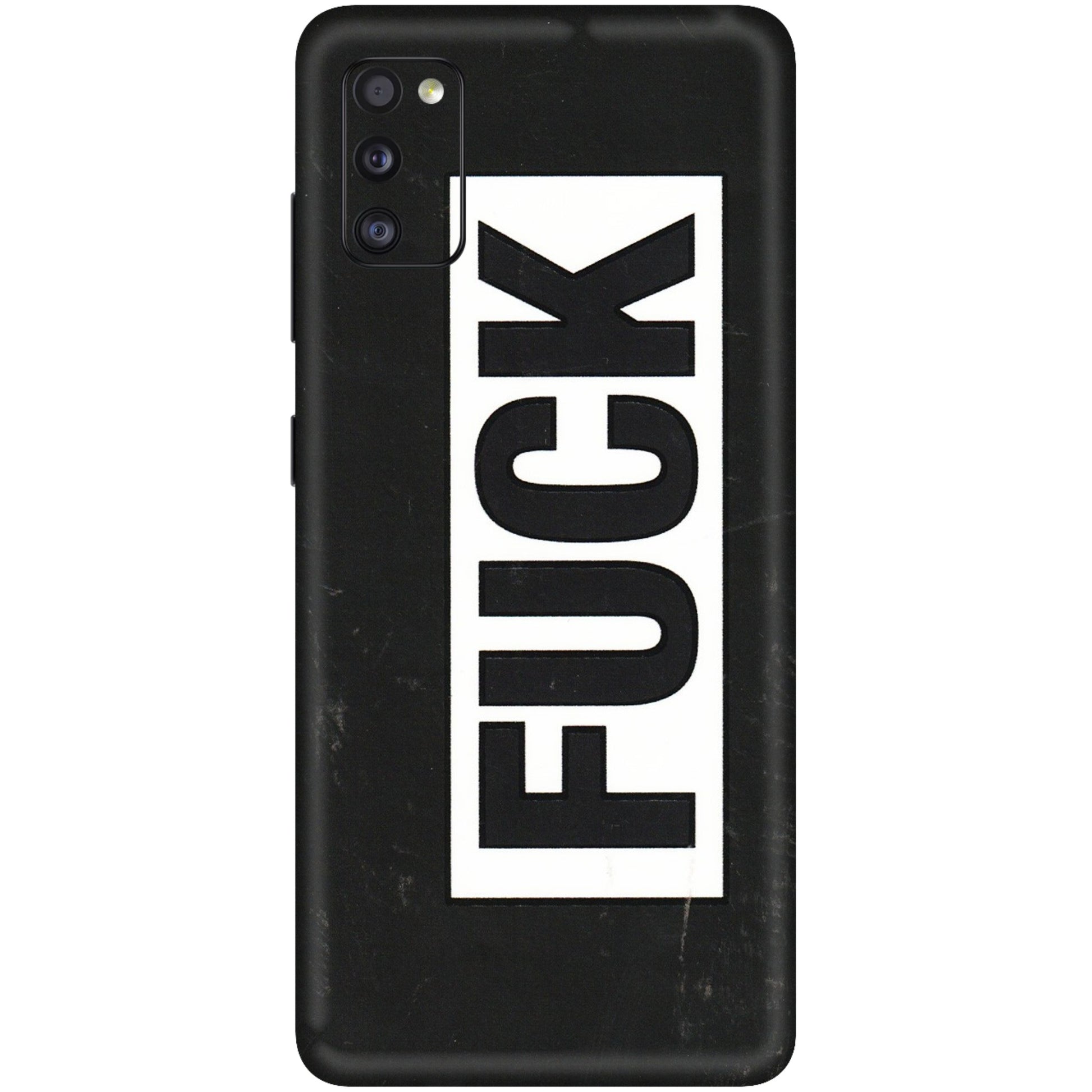Samsung A/S Series Phone Skins (All Models) - The F Word - 3D Embossed Finish (L-255) Samsung Galaxy A41
