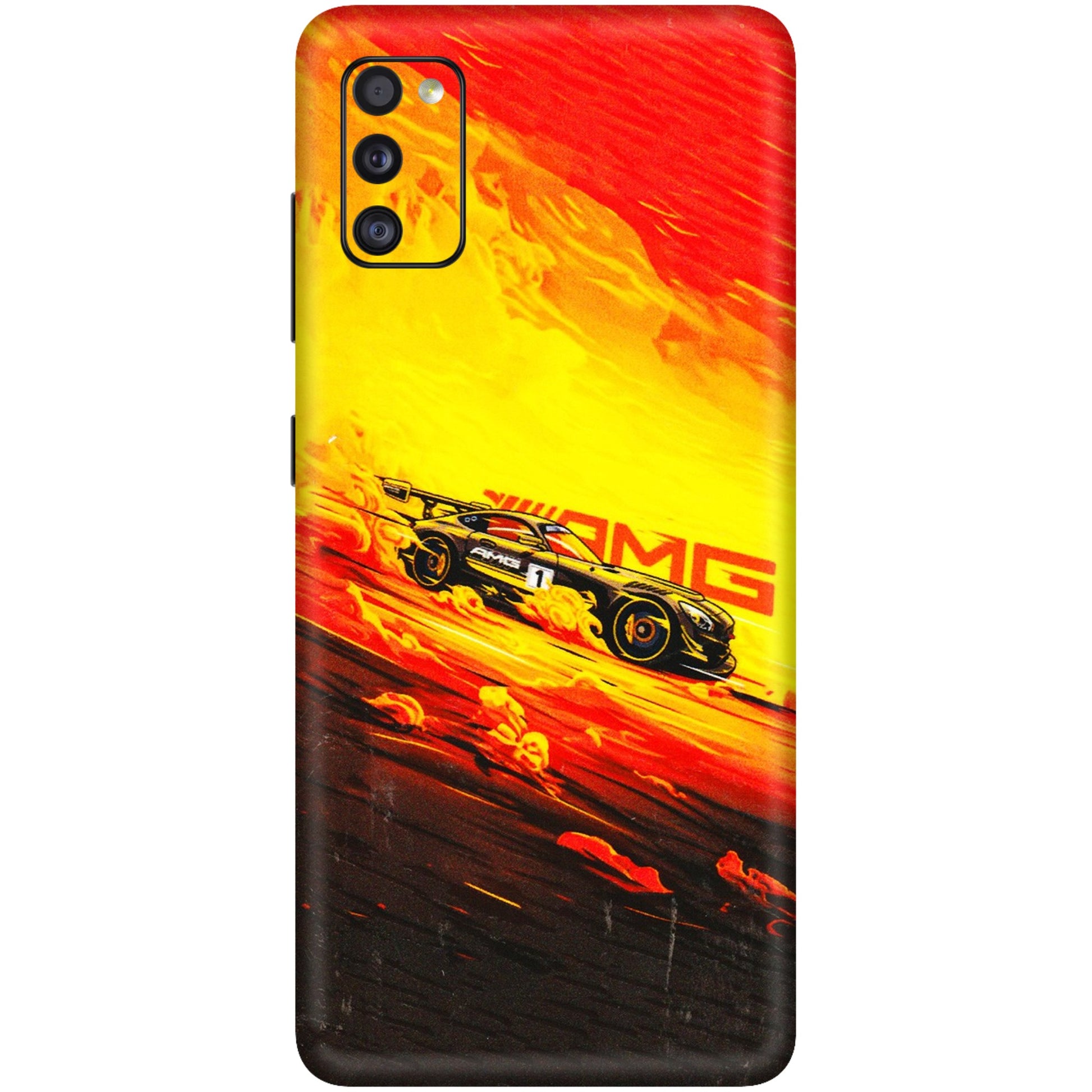 Samsung A/S Series Phone Skins (All Models) - AMG Car Speed Cover - 3D Embossed Finish (L-256) Samsung Galaxy A41