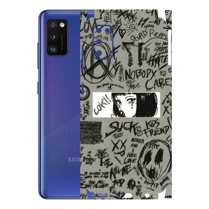 Samsung A/S Series Phone Skins (All Models) - Never Have Love Anime - 3D Embossed Finish (L-260) Samsung Galaxy A41