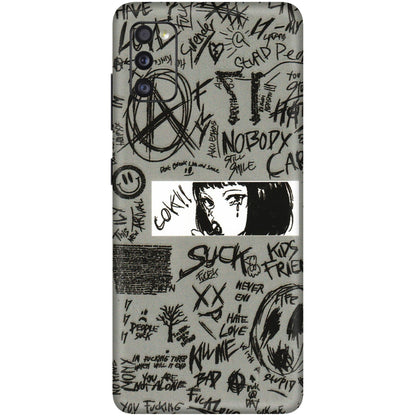 Samsung A/S Series Phone Skins (All Models) - Never Have Love Anime - 3D Embossed Finish (L-260) Samsung Galaxy A41