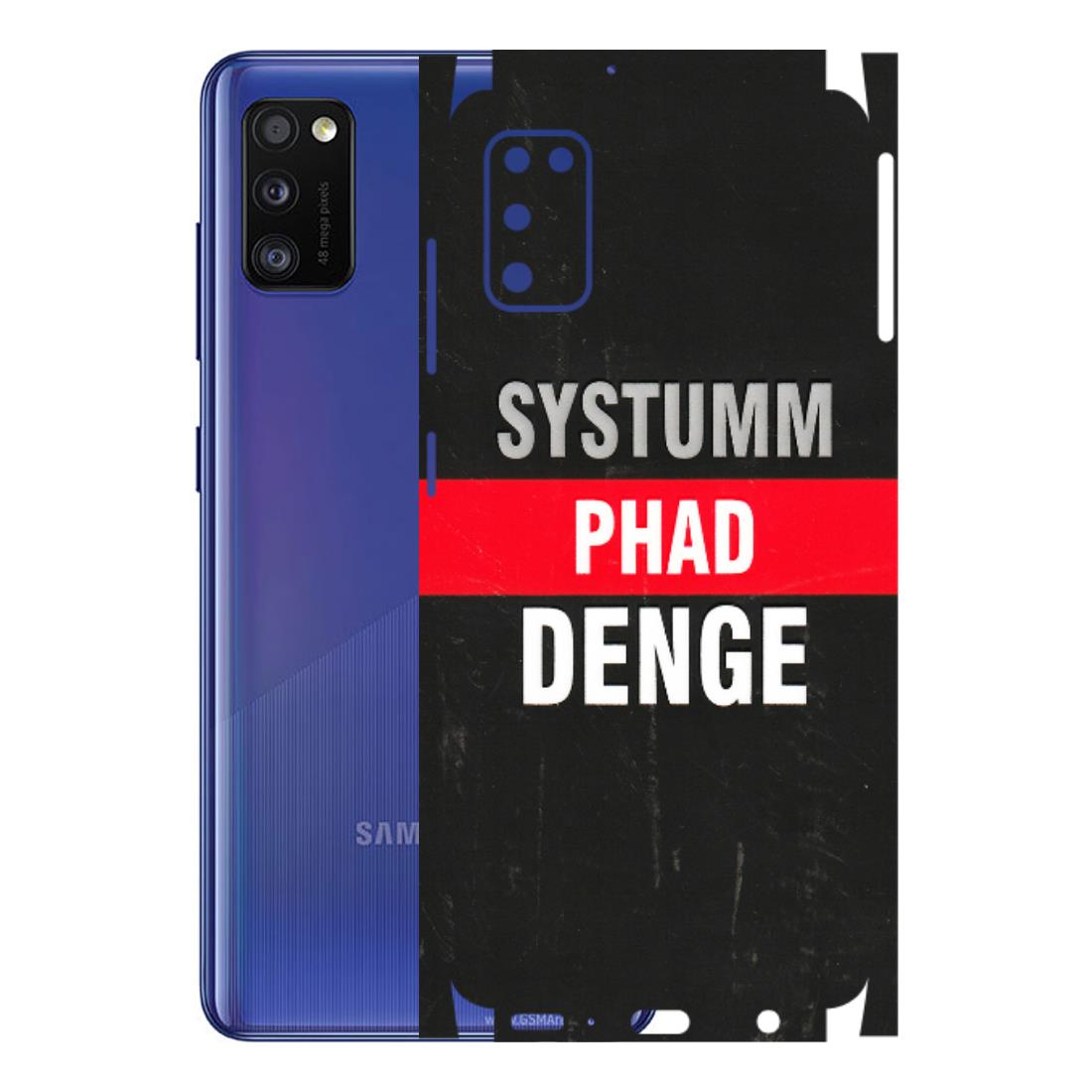 Samsung A/S Series Phone Skins (All Models) - Systumm Phad Denge - 3D Embossed Finish (L-278) Samsung Galaxy A41