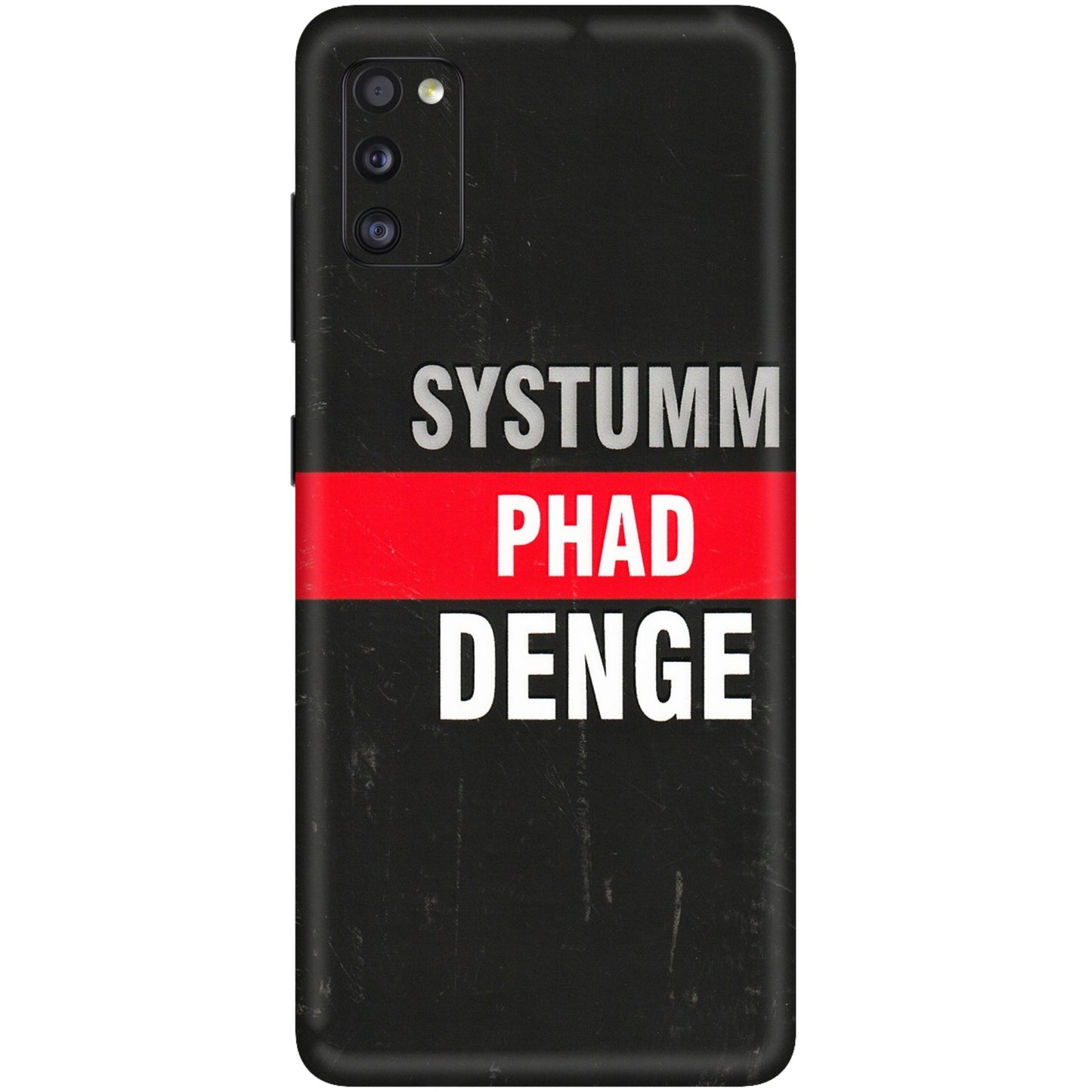Samsung A/S Series Phone Skins (All Models) - Systumm Phad Denge - 3D Embossed Finish (L-278) Samsung Galaxy A41