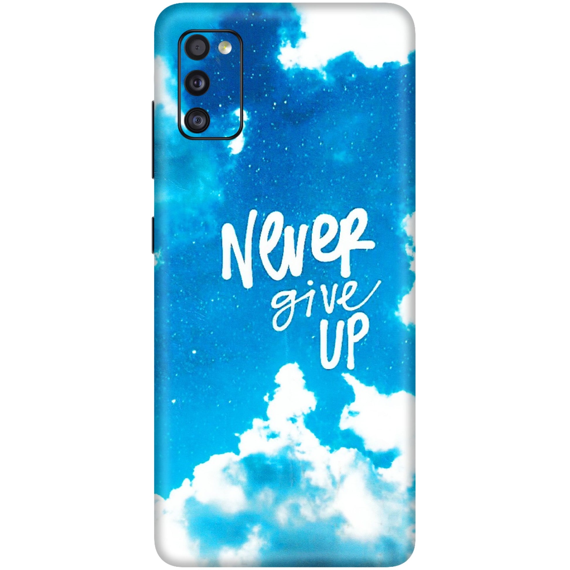 Samsung A/S Series Phone Skins (All Models) - Never Give Up - 3D Embossed Finish (L-279) Samsung Galaxy A41
