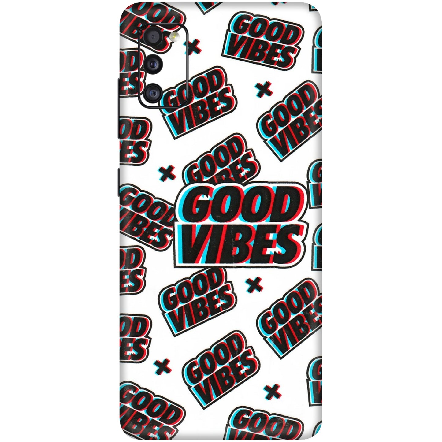 Samsung A/S Series Phone Skins (All Models) - Good Vibes - 3D Embossed Finish (L-282) Samsung Galaxy A41
