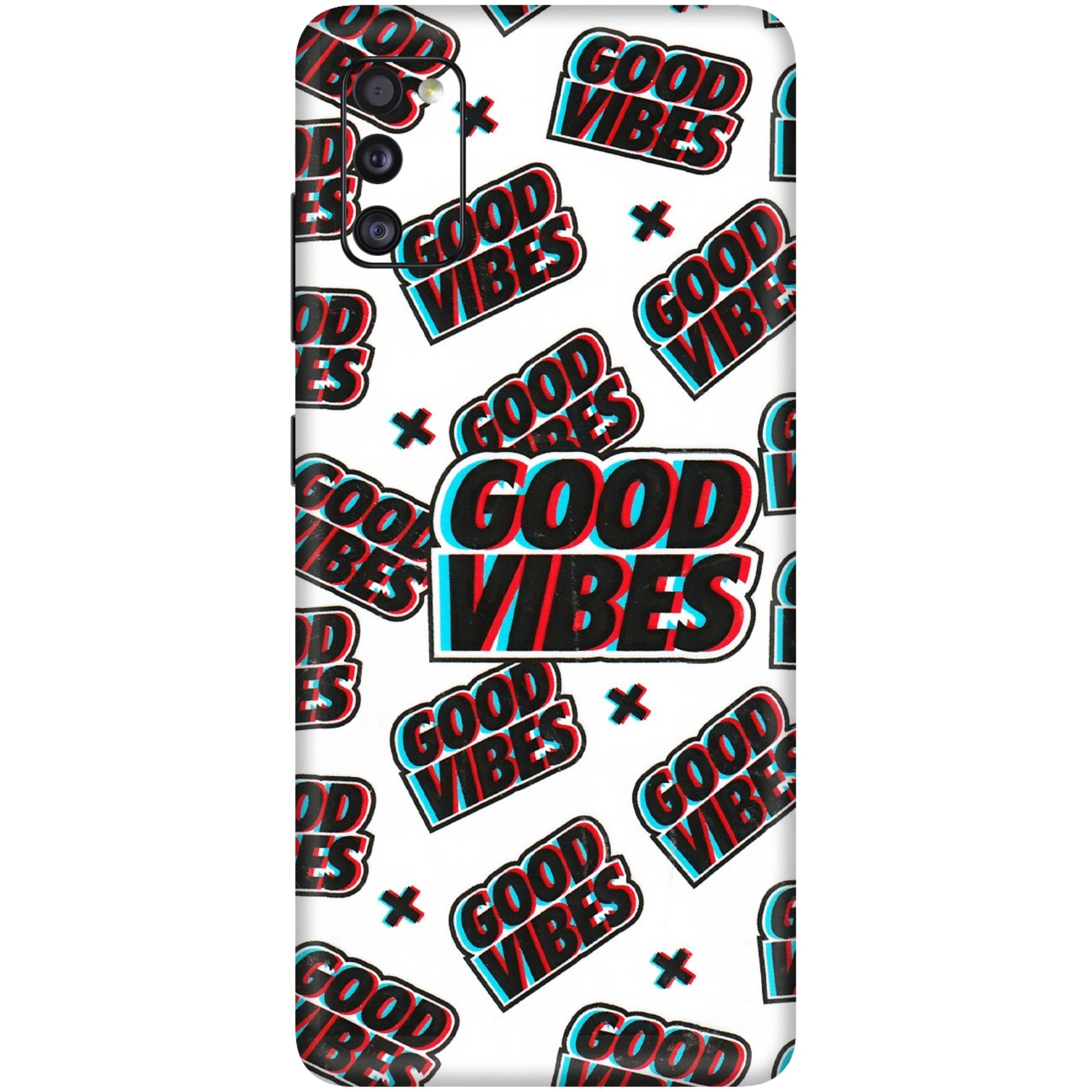 Samsung A/S Series Phone Skins (All Models) - Good Vibes - 3D Embossed Finish (L-282) Samsung Galaxy A41