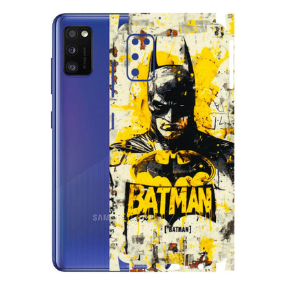 Samsung A/S Series Phone Skins (All Models) - Batman Yellow BT - 3D Embossed Finish (L-304) Samsung Galaxy A41
