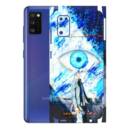 Samsung A/S Series Phone Skins (All Models) - Anime Sea Blue Eye - 3D Embossed Finish (L-318) Samsung Galaxy A41
