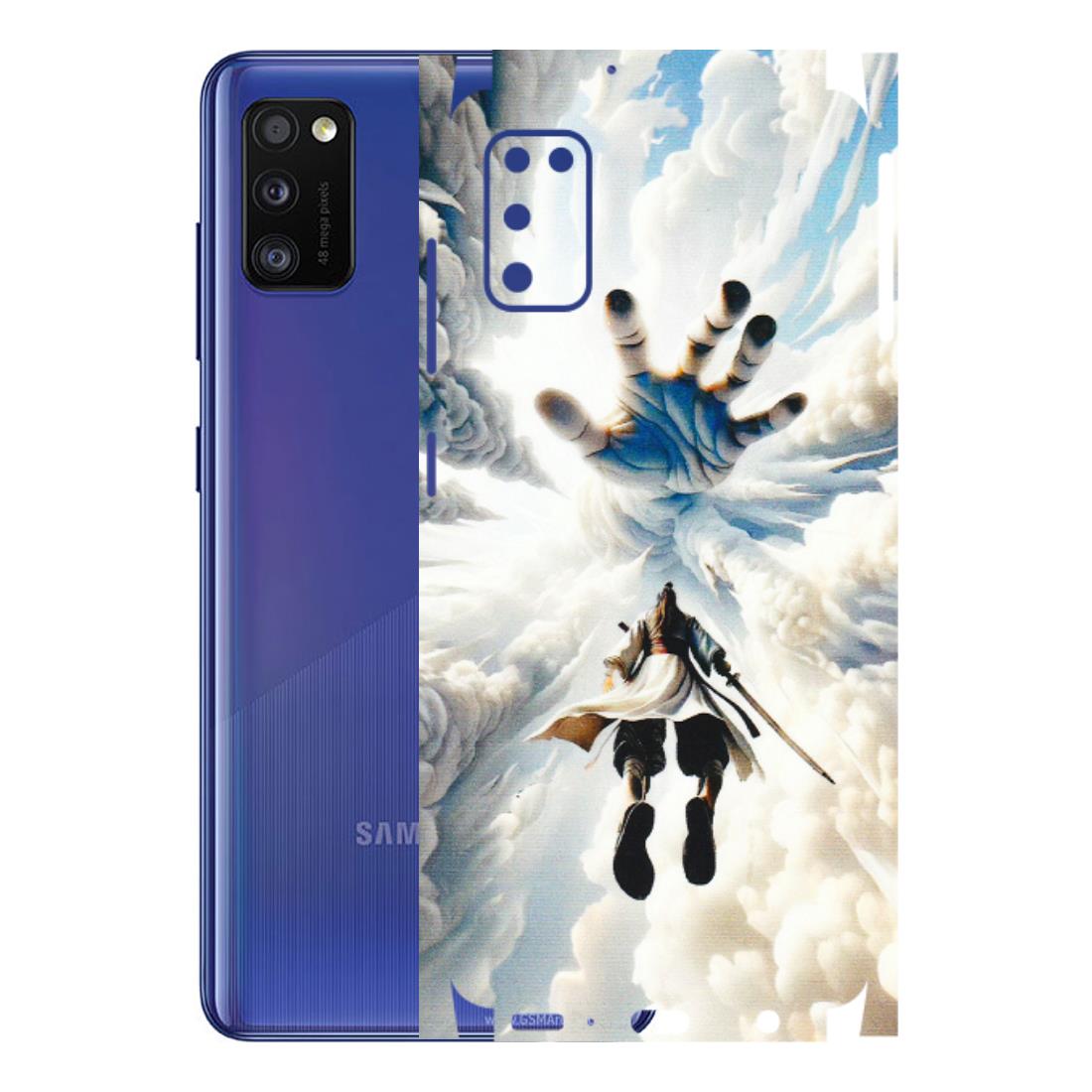 Samsung A/S Series Phone Skins (All Models) - Big Hand With Monkey King - 3D Embossed Finish (L-323) Samsung Galaxy A41